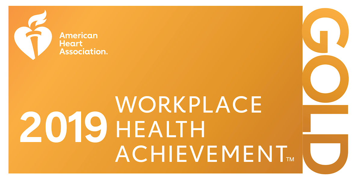 2019 Gold Level Health Impact Award for Workplace Health