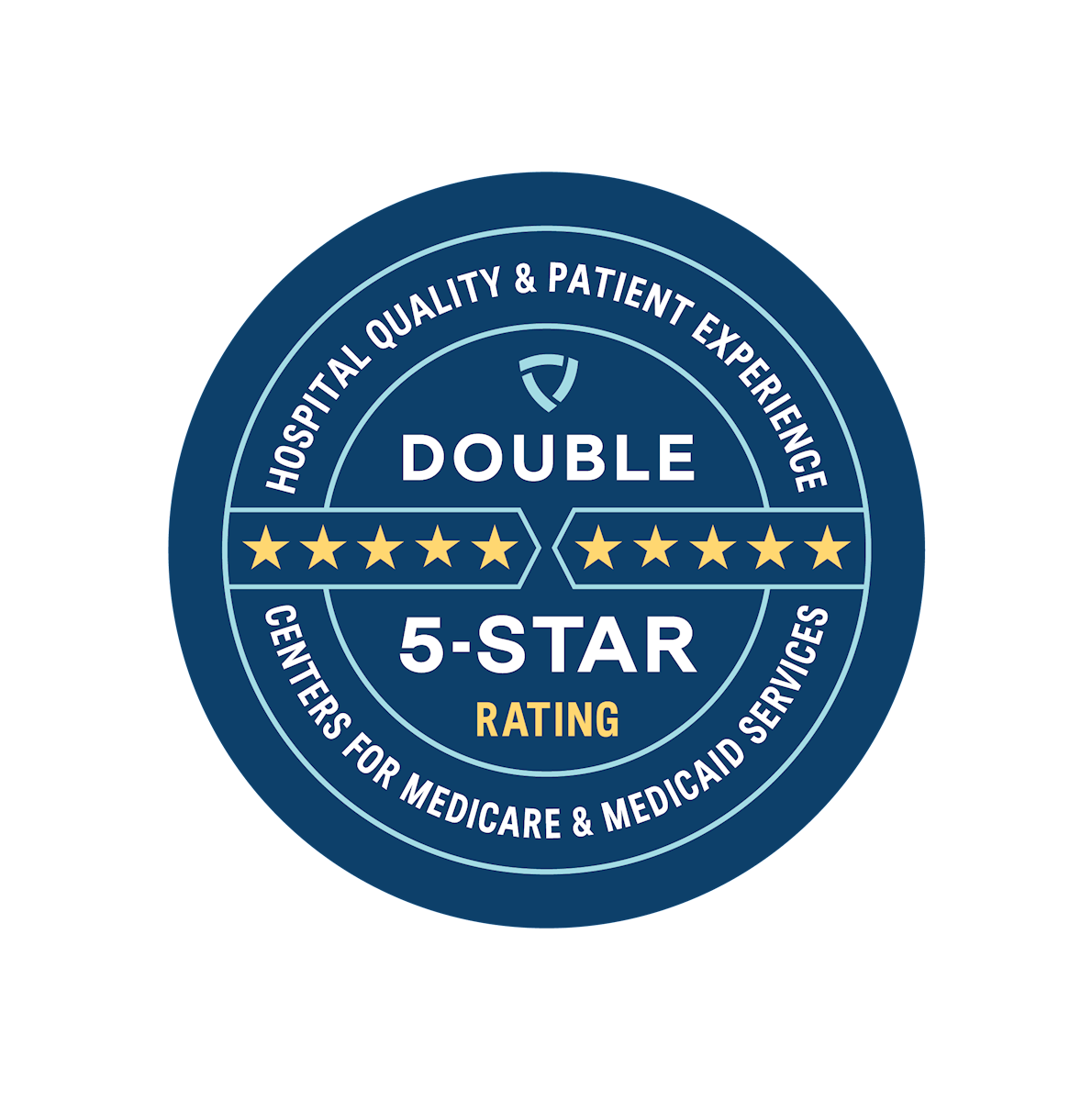 Double-5 Star Rating - Hospital Ranking Badge